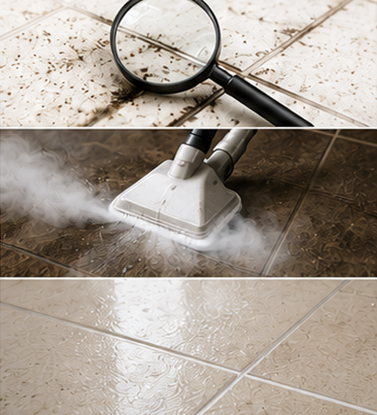 Professional tile and grout cleaner
